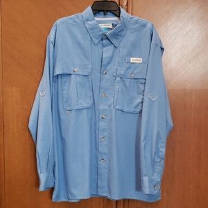 Men's  Magellan long sleeve fishing shirt, size LG